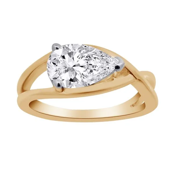 Lab Grown Diamond Pear Bypass Ring, 1.50ctw SVS Fine Jewelry Oceanside, NY