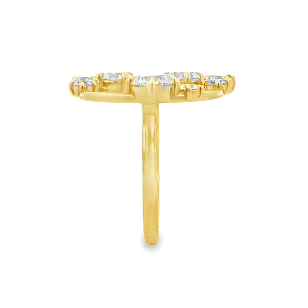 Everlee 14K Yellow Gold Starlight Lab Grown Diamond Circular Statement Ring, 2 ctw Image 2 SVS Fine Jewelry Oceanside, NY