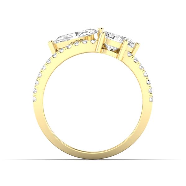 Yellow Gold Multi Shape Lab Grown Diamond Ring Image 3 SVS Fine Jewelry Oceanside, NY
