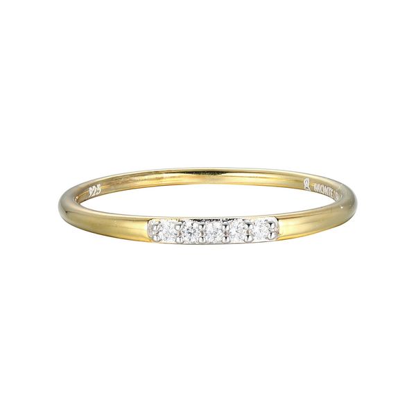 Yellow Gold Plated Sterling Silver Ring SVS Fine Jewelry Oceanside, NY