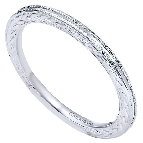 Gabriel & Co. Stackable 14K White Gold Ring Image 3 SVS Fine Jewelry Oceanside, NY