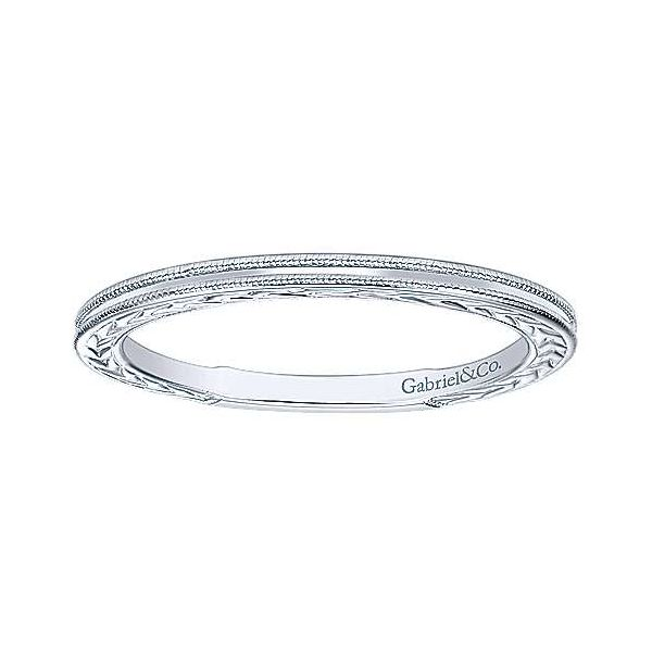 Gabriel & Co. Stackable 14K White Gold Ring Image 4 SVS Fine Jewelry Oceanside, NY