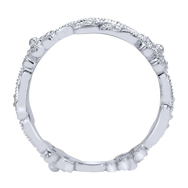 Gabriel & Co. Stackable Collection White Gold & Diamond Ring Image 2 SVS Fine Jewelry Oceanside, NY