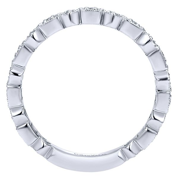 Gabriel & Co. Stackable Collection White Gold & Diamond Ring Image 2 SVS Fine Jewelry Oceanside, NY