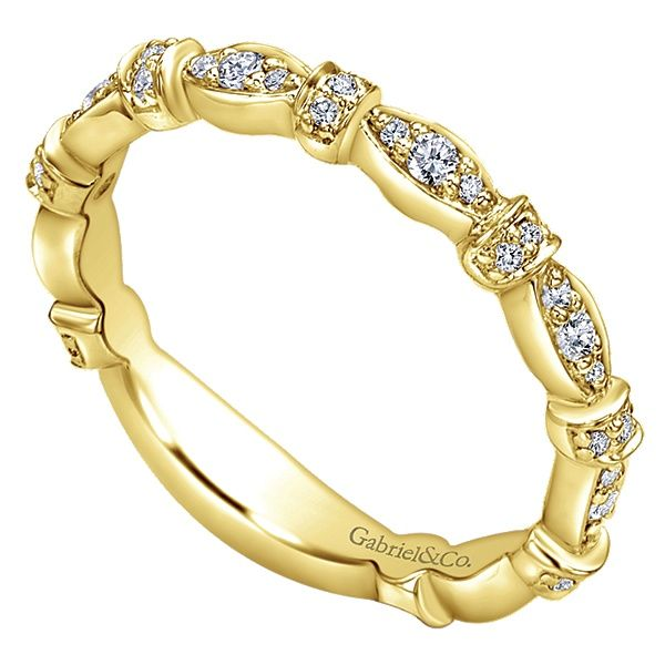 Gabriel & Co. Stackable 14K yellow gold ring Image 3 SVS Fine Jewelry Oceanside, NY