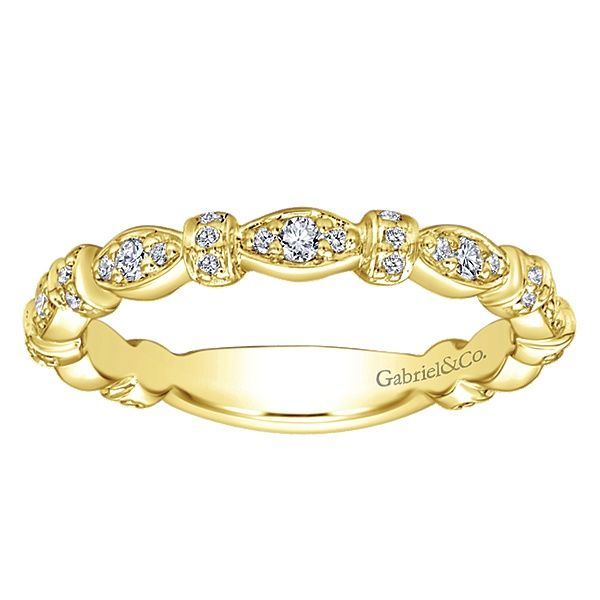 Gabriel & Co. Stackable 14K yellow gold ring Image 4 SVS Fine Jewelry Oceanside, NY