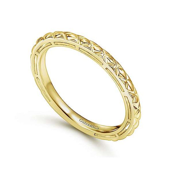 Gabriel & Co. Stackable 14K yellow gold ring Image 3 SVS Fine Jewelry Oceanside, NY