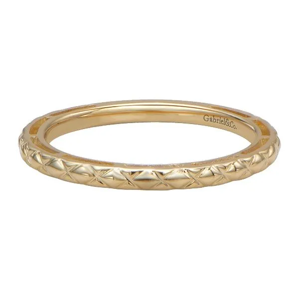 Gabriel & Co. Stackable 14K yellow gold ring SVS Fine Jewelry Oceanside, NY