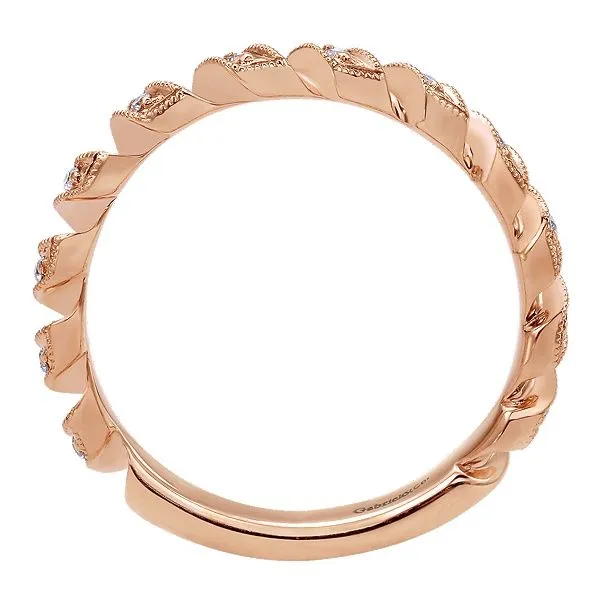 Gabriel & Co. Stackable 14K Rose Gold Ring Image 2 SVS Fine Jewelry Oceanside, NY