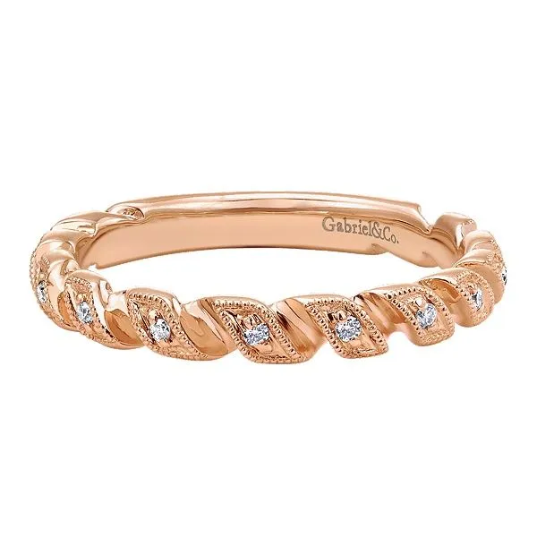 Gabriel & Co. Stackable 14K Rose Gold Ring SVS Fine Jewelry Oceanside, NY