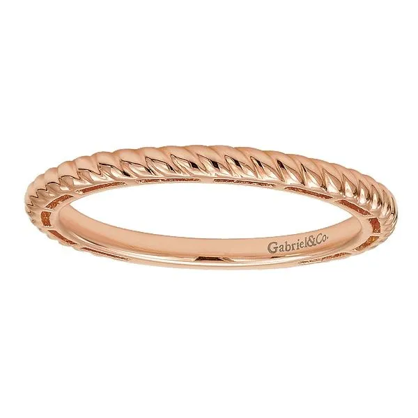 Gabriel & Co. Stackable 14K Rose Gold Ring Image 4 SVS Fine Jewelry Oceanside, NY