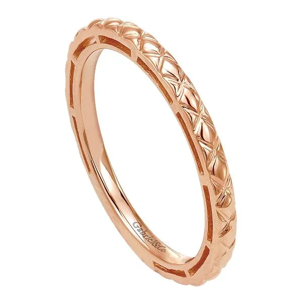 Gabriel & Co. Stackable 14K Rose Gold Ring Image 3 SVS Fine Jewelry Oceanside, NY