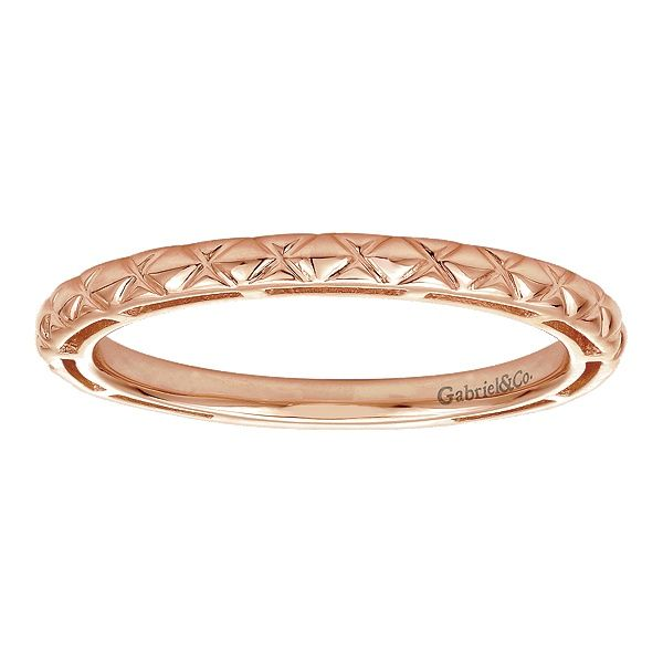 Gabriel & Co. Stackable 14K Rose Gold Ring Image 4 SVS Fine Jewelry Oceanside, NY