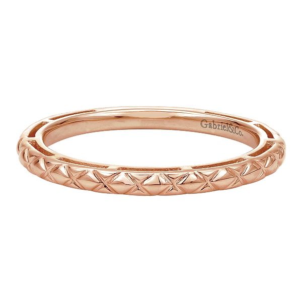 Gabriel & Co. Stackable 14K Rose Gold Ring SVS Fine Jewelry Oceanside, NY