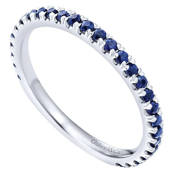 Gabriel & Co. Sapphire Stackable Ring 0.46Cttw Image 2 SVS Fine Jewelry Oceanside, NY