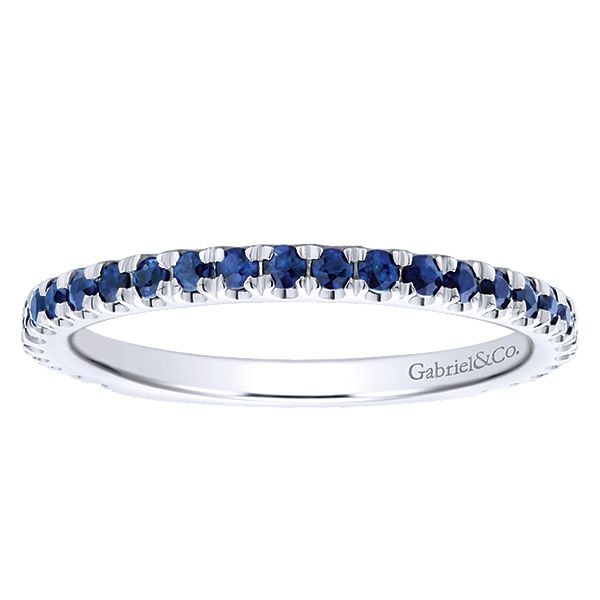 Gabriel & Co. Sapphire Stackable Ring 0.46Cttw Image 3 SVS Fine Jewelry Oceanside, NY