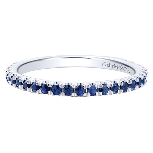 Gabriel & Co. Sapphire Stackable Ring 0.46Cttw SVS Fine Jewelry Oceanside, NY