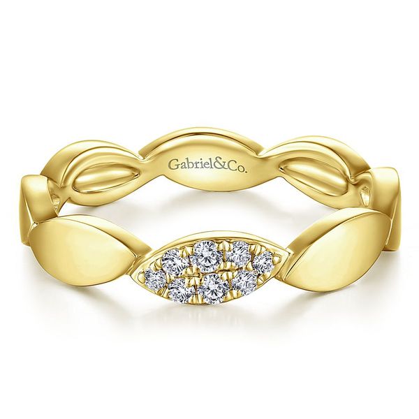 Gabriel & Co. Stackable 14K yellow gold ring SVS Fine Jewelry Oceanside, NY