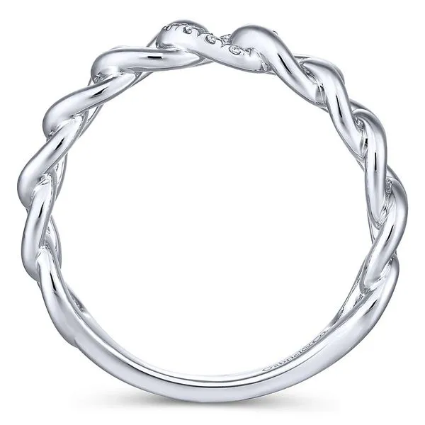 Gabriel & Co. Stackable 14K white gold Ring Image 2 SVS Fine Jewelry Oceanside, NY