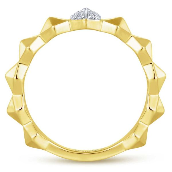 Gabriel & Co. Stackable 14K yellow gold ring Image 2 SVS Fine Jewelry Oceanside, NY