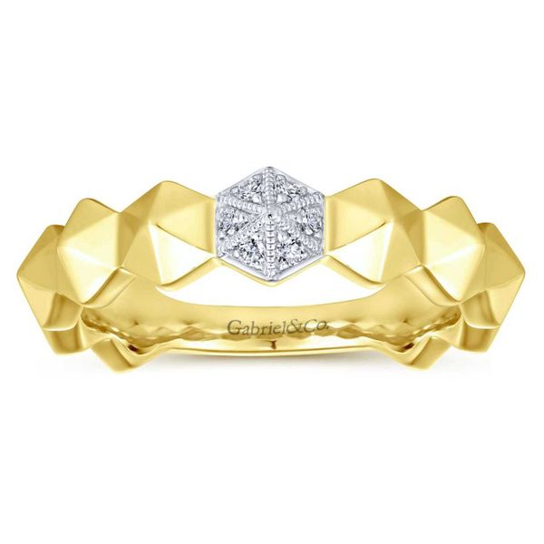 Gabriel & Co. Stackable 14K yellow gold ring Image 4 SVS Fine Jewelry Oceanside, NY