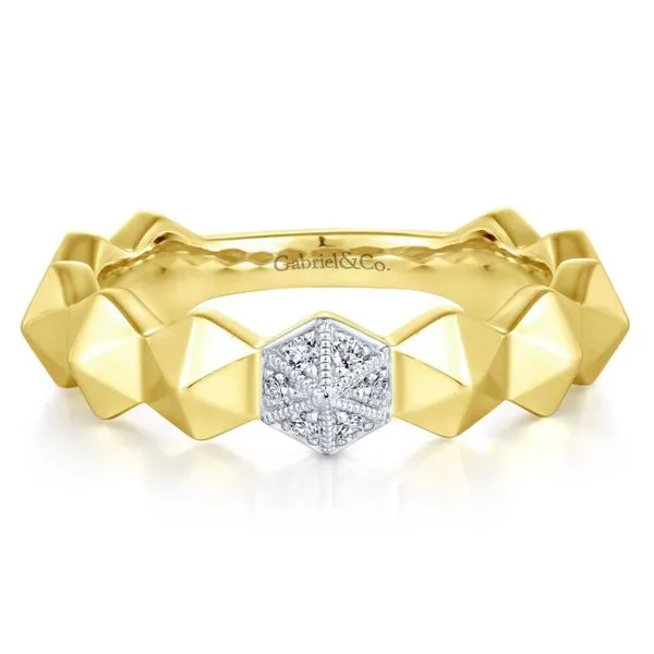 Gabriel & Co. Stackable 14K yellow gold ring SVS Fine Jewelry Oceanside, NY