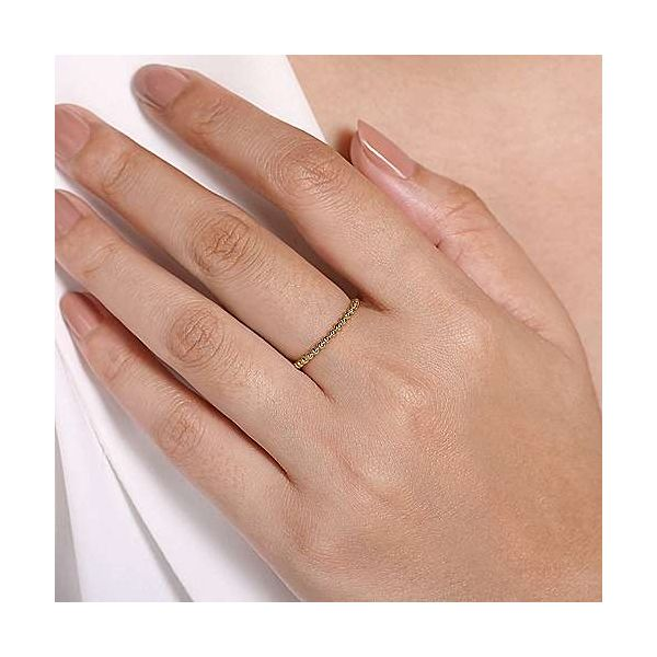 Gabriel & Co. Stackable 14K Yellow Gold Fashion Ring Image 3 SVS Fine Jewelry Oceanside, NY