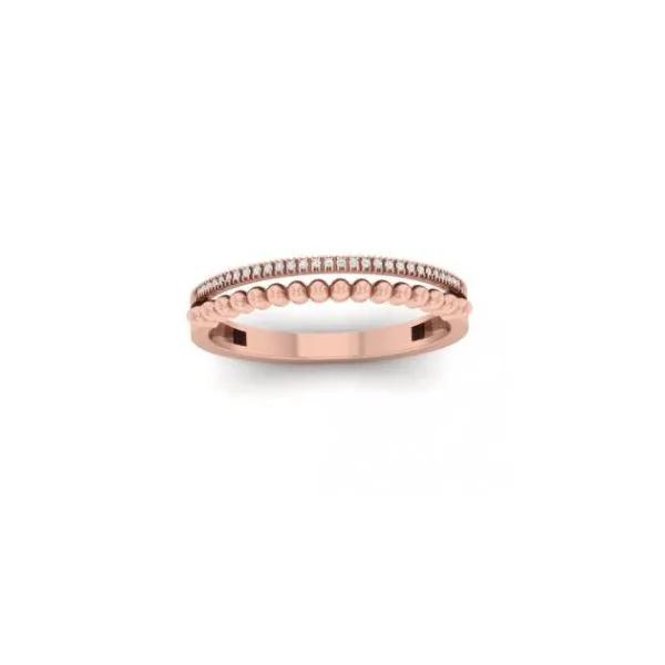 10K Rose Gold & Diamond Ring, 0.05Cttw, Size 7 SVS Fine Jewelry Oceanside, NY