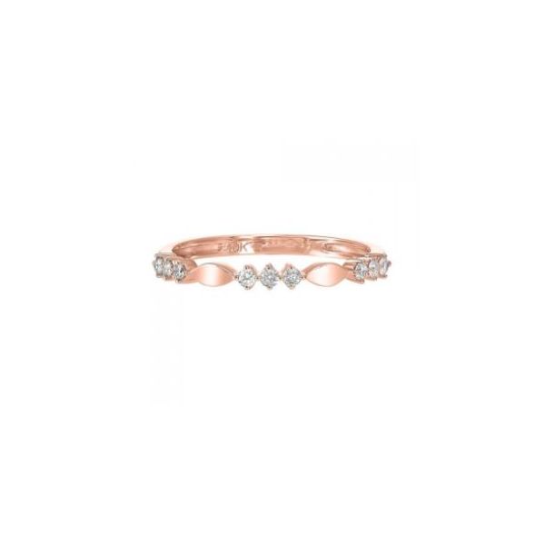 10K Rose Gold & Diamond Ring, 0.14Cttw, Size 7 SVS Fine Jewelry Oceanside, NY