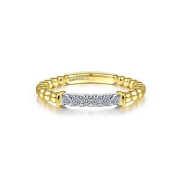 Gabriel & Co. Bujukan 14K White & Yellow Gold Ring SVS Fine Jewelry Oceanside, NY