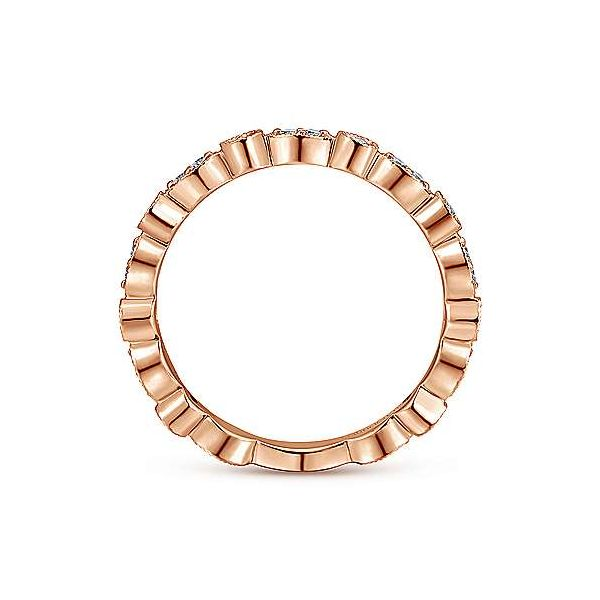 Gabriel & Co. Stackable 14K Rose Gold Fashion Ring Image 2 SVS Fine Jewelry Oceanside, NY