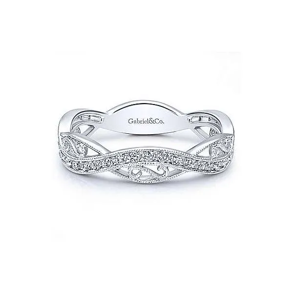 Gabriel & Co. Stackable 14K White Gold Diamond Ring SVS Fine Jewelry Oceanside, NY