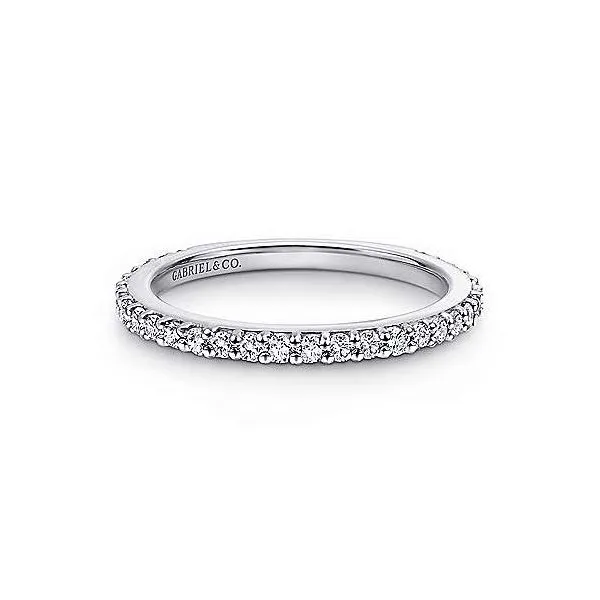 Gabriel & Co. Stackable White Gold Diamond Band SVS Fine Jewelry Oceanside, NY