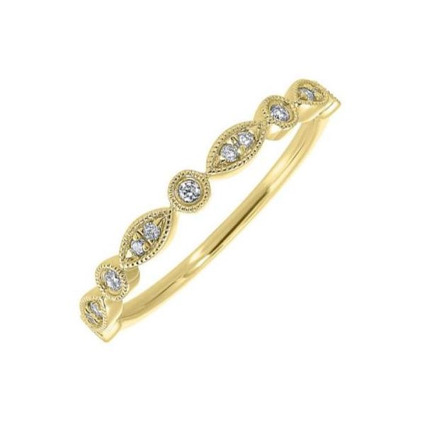Yellow Gold Diamond Stackable Ring SVS Fine Jewelry Oceanside, NY