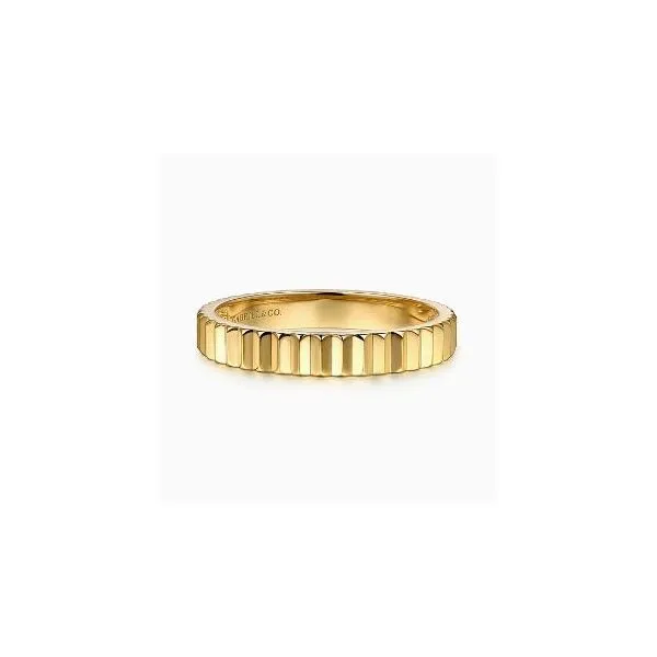 Gabriel & Co. Contemporary Yellow Gold Ring SVS Fine Jewelry Oceanside, NY
