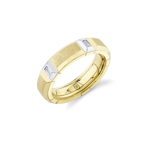 Shy Creation Men's Yellow Gold & Diamond Ring SVS Fine Jewelry Oceanside, NY
