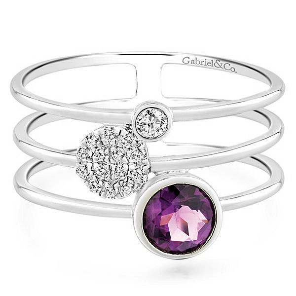 Gabriel & Co. Constellations 14K White Gold Ring SVS Fine Jewelry Oceanside, NY