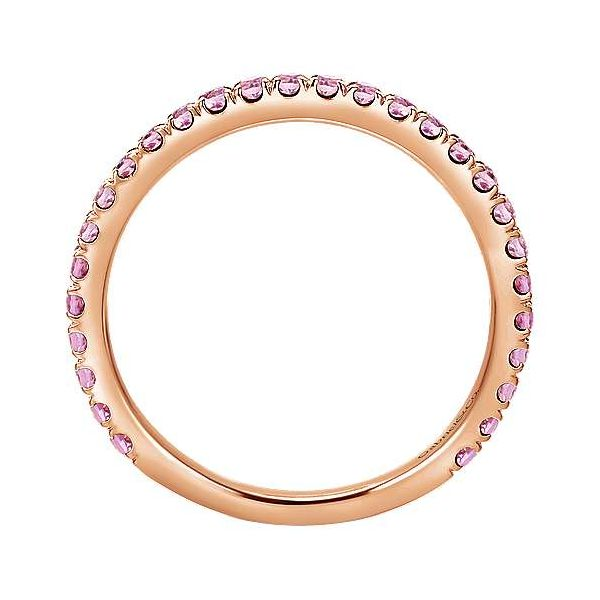 Gabriel & Co. Rose Gold Pink Sapphire Ring Image 2 SVS Fine Jewelry Oceanside, NY