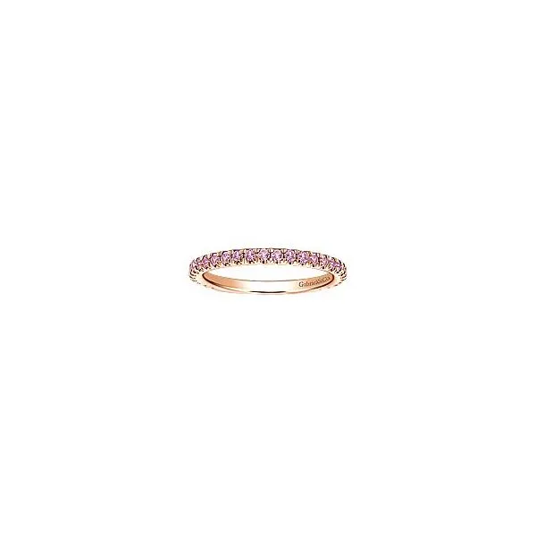 Gabriel & Co. Rose Gold Pink Sapphire Ring Image 4 SVS Fine Jewelry Oceanside, NY