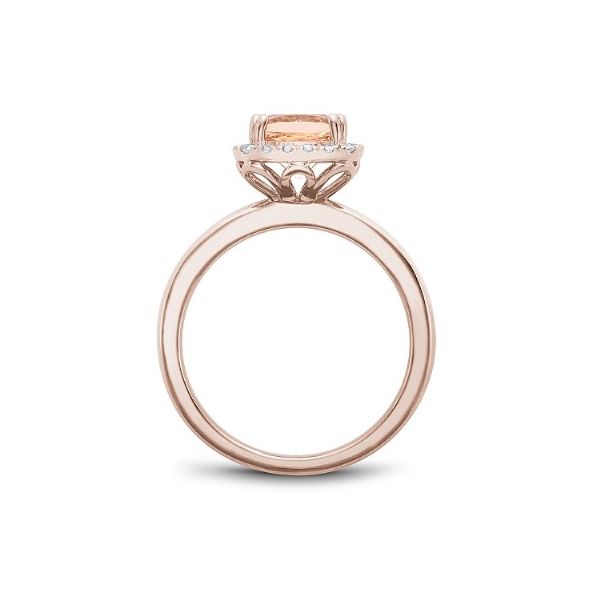 Noam Carver Rose Gold, Morganite, and Diamond Ring Image 2 SVS Fine Jewelry Oceanside, NY