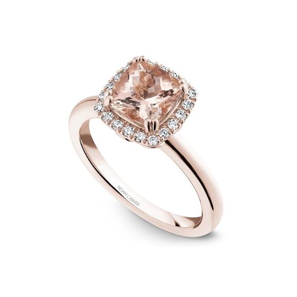 Noam Carver Rose Gold, Morganite, and Diamond Ring Image 3 SVS Fine Jewelry Oceanside, NY