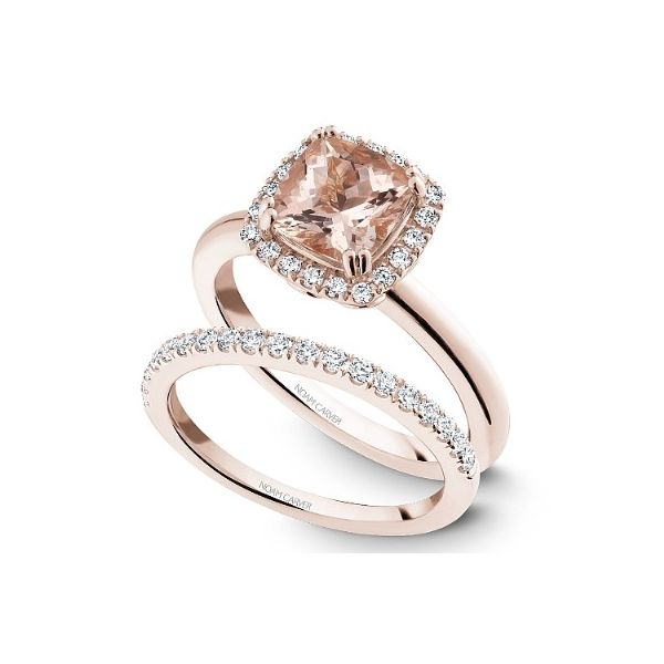 Noam Carver Rose Gold, Morganite, and Diamond Ring Image 4 SVS Fine Jewelry Oceanside, NY