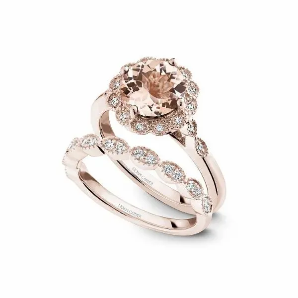 Noam Carver Rose Gold, Morganite, and Diamond Ring Image 4 SVS Fine Jewelry Oceanside, NY