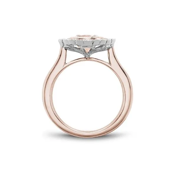 Noam Carver Rose And White Gold, Morganite, and Diamond Ring Image 2 SVS Fine Jewelry Oceanside, NY