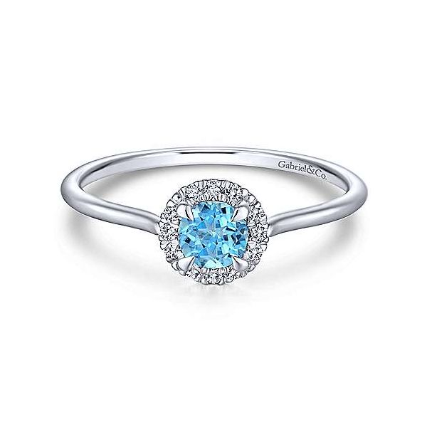 Gabriel & Co. Lusso Color White Gold Ring SVS Fine Jewelry Oceanside, NY