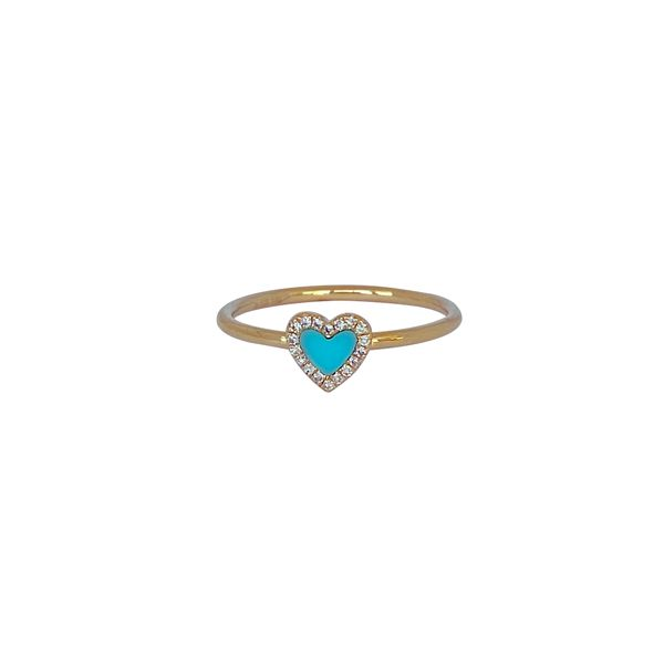 SVS Fine Collection 14K Rose Gold Heart Ring SVS Fine Jewelry Oceanside, NY