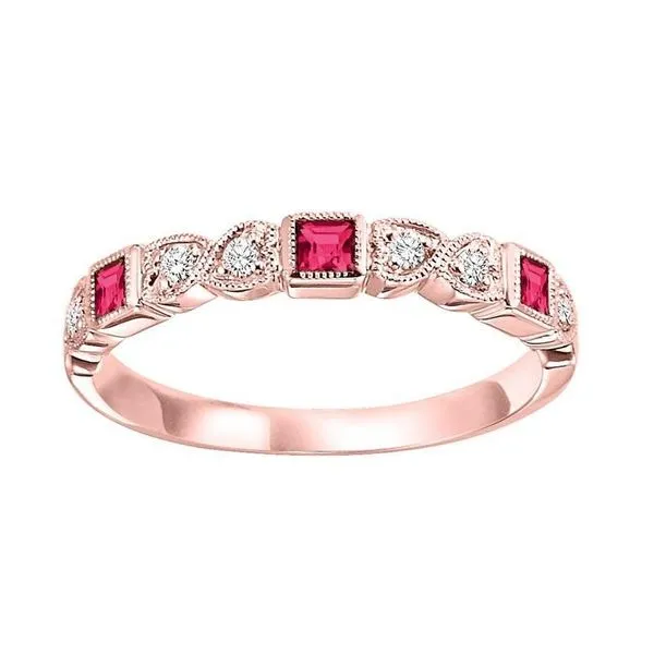 Stackable Bezel Set Ruby Band SVS Fine Jewelry Oceanside, NY