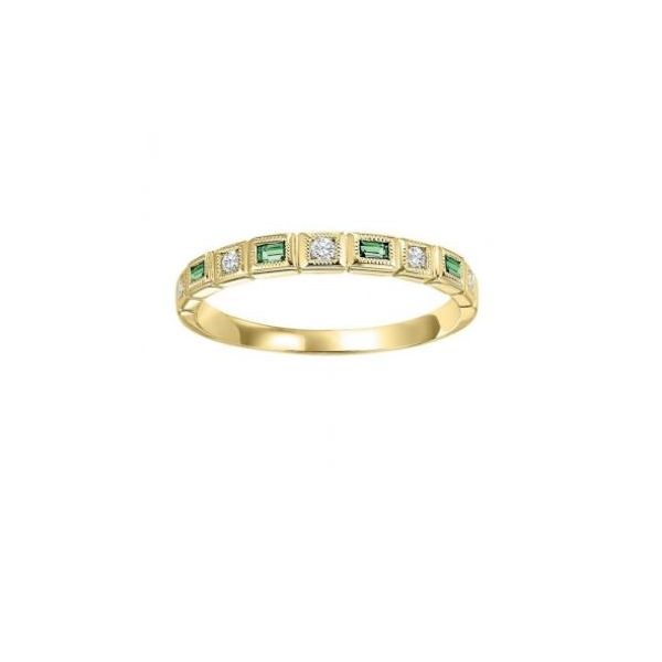 10K Yellow Gold, Diamond, & Emerald Ring SVS Fine Jewelry Oceanside, NY