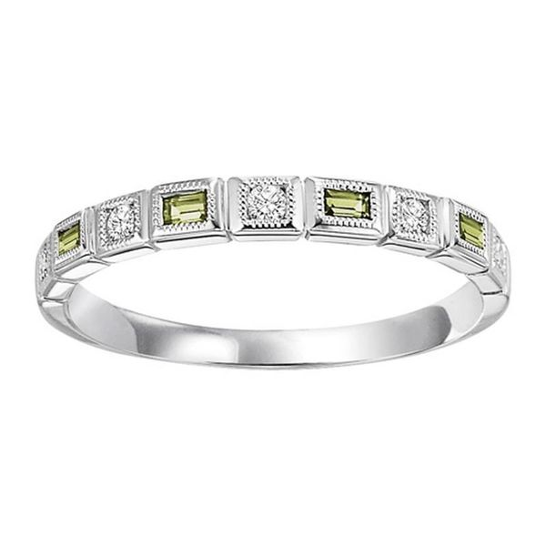 10K White Gold, Diamond, & Peridot Ring SVS Fine Jewelry Oceanside, NY