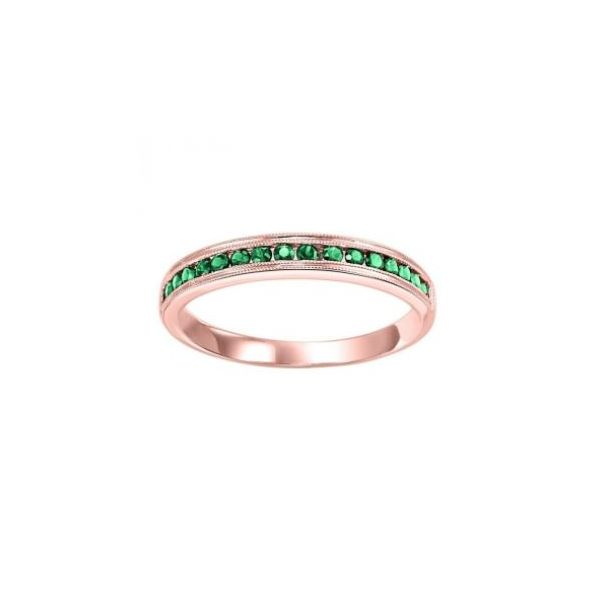 Stackable Channel Set Emerald Band SVS Fine Jewelry Oceanside, NY